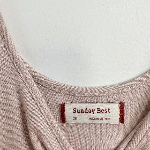 Aritzia Sunday Best Carly Tank Mini Dress in Pink Sz XS - Picture 6 of 9